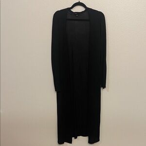 Torrid Black Open-Front Long Cardigan
